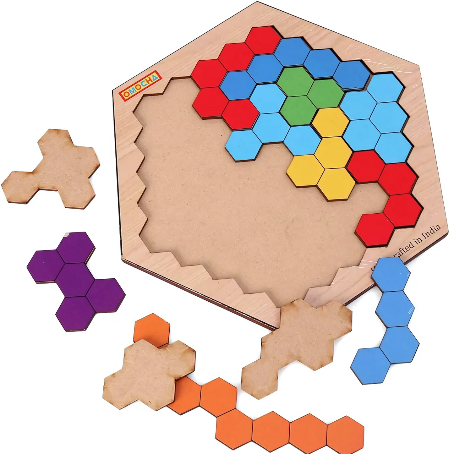 Hexagonal Tangram Puzzle