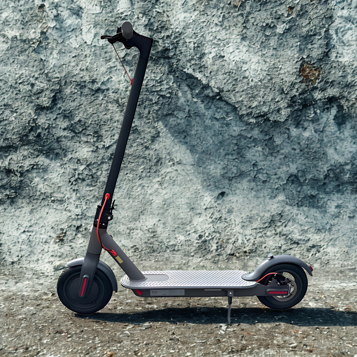 Don’t Cry Toys high-speed electric scooter showing front and rear suspension for smooth control.