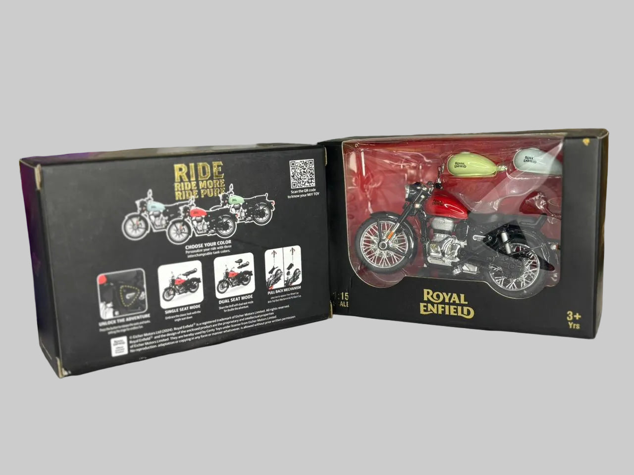 Mini Royal Enfield Bullet Die-Cast Bike Toy