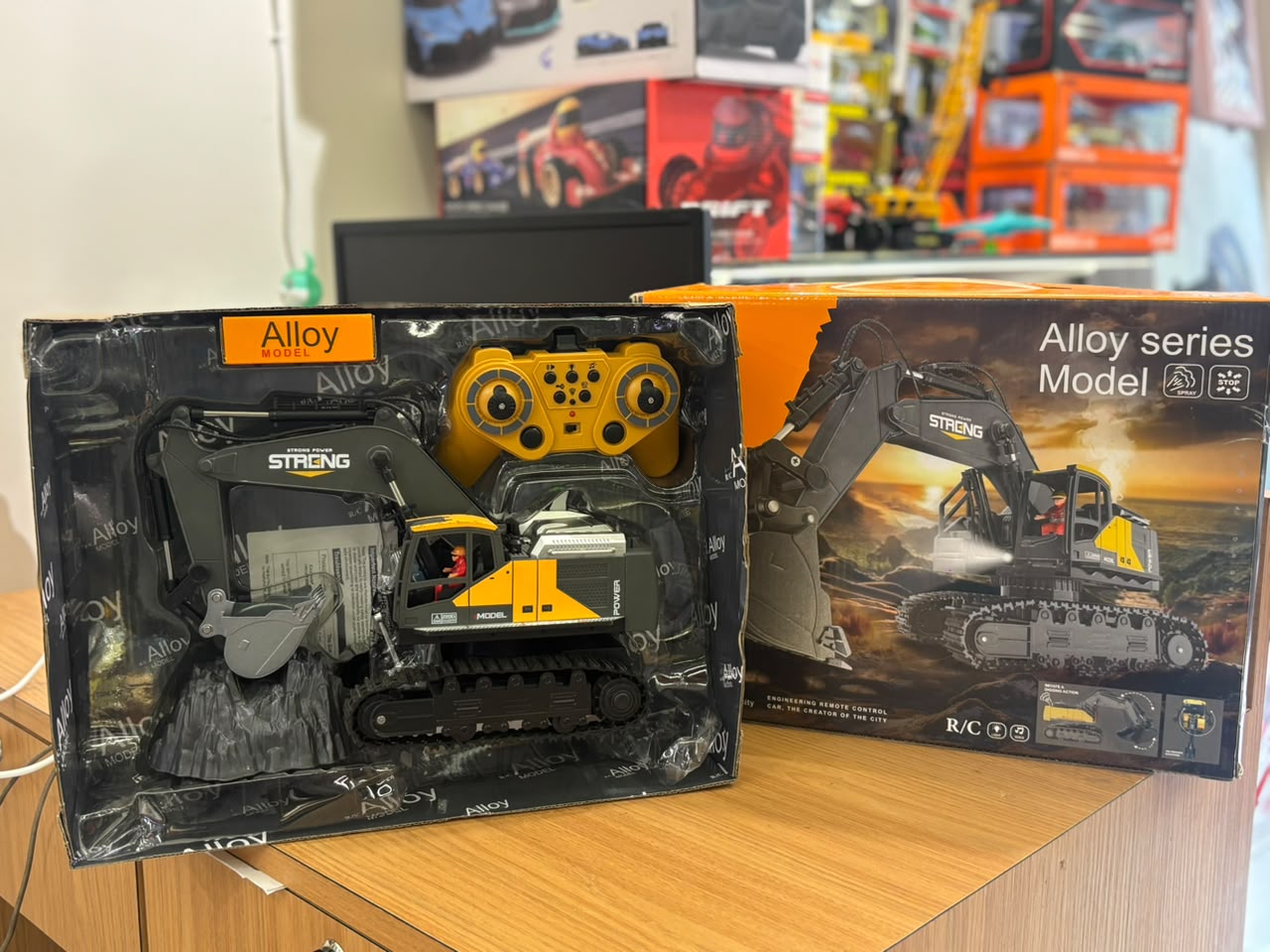 Remote Control Excavator Toy for Kids – Alloy Construction Digger with Lights & Sound