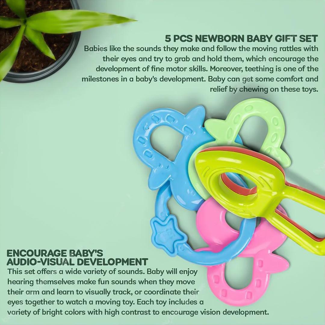 Don't Cry Toys Baby Teether Flower Rattle – BPA-Free, Non-Toxic, Colorful Infant Toy for Skill Development - Don't Cry