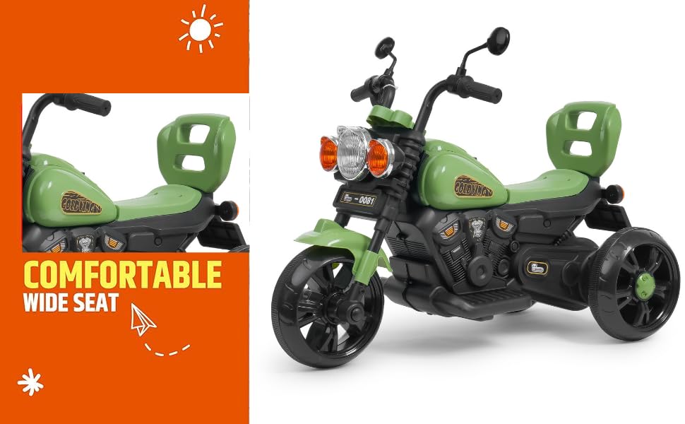 Goldwing Battery Operated Ride-On Electric Bike for Kids