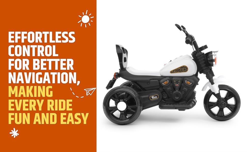 Goldwing Battery Operated Ride-On Electric Bike for Kids