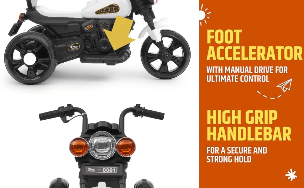Goldwing Battery Operated Ride-On Electric Bike for Kids
