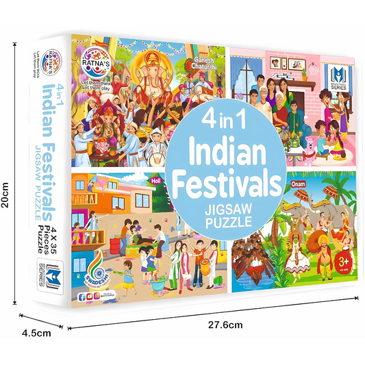 4 in 1 Indian Festivals Jigsaw Puzzle