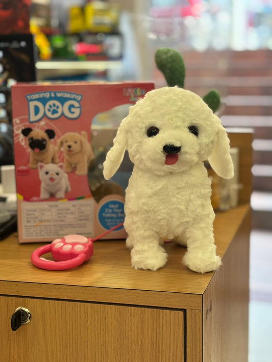 Talking & Walking Intelligent Plush Dog Toy for Kids – Realistic Barking & Repeating Puppy