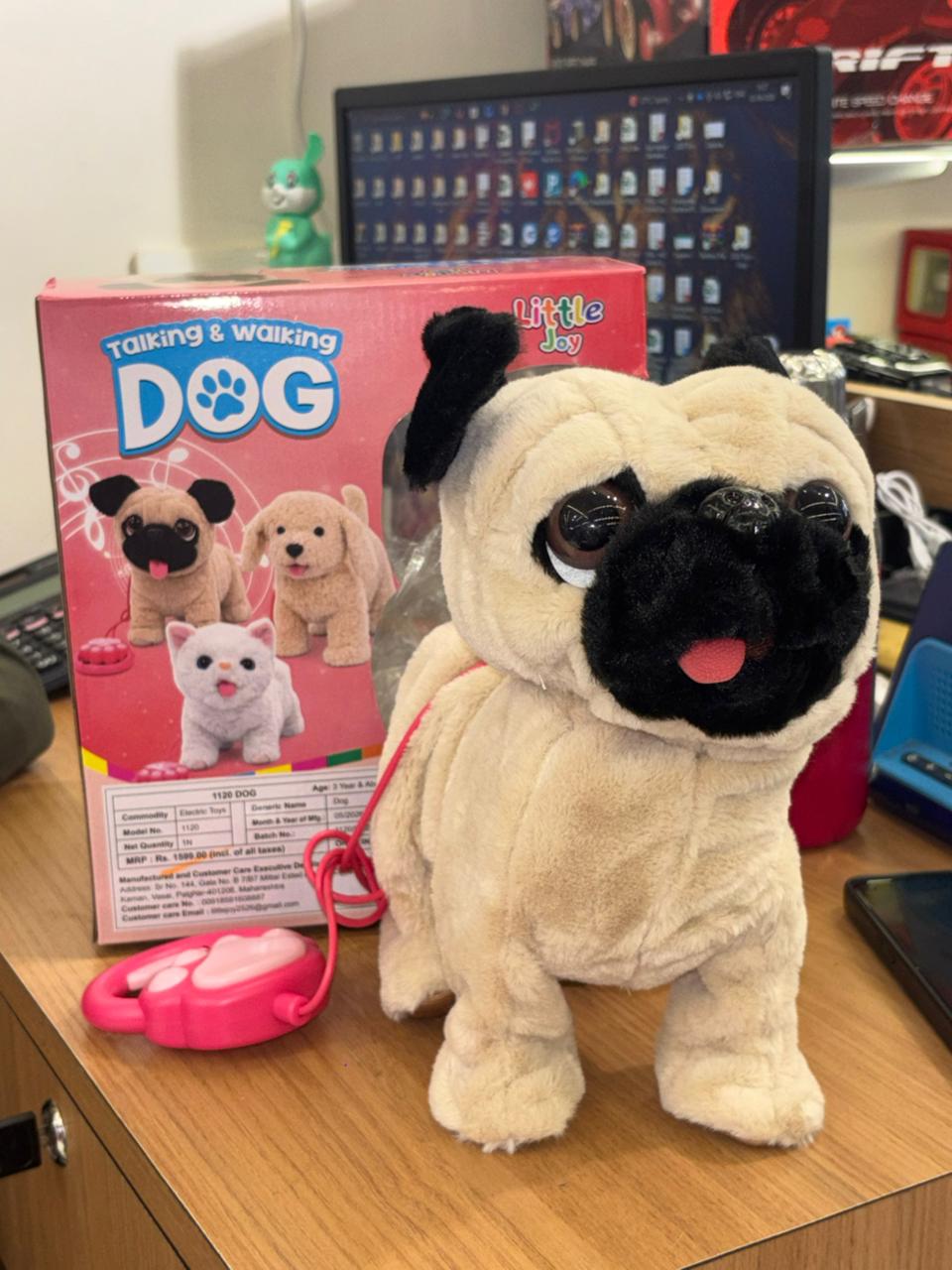 Talking & Walking Intelligent Plush Dog Toy for Kids – Realistic Barking & Repeating Puppy