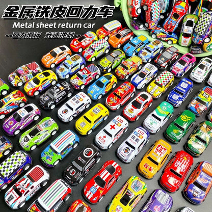 Diecast Mini Car Collection Container Pull Back Tin Car Alloy Racing Club Plastic Carry