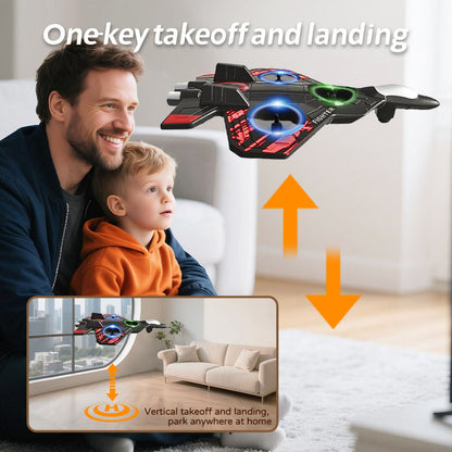 Remote Control Airplane RC Fighter Jet with LED Lights
