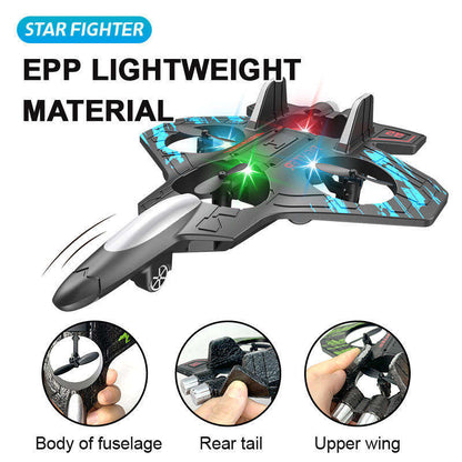 Remote Control Airplane RC Fighter Jet with LED Lights