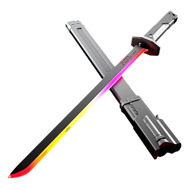 Spark Sword Multicolor Light Sabers Toy Flash Samurai Realistic Smoke