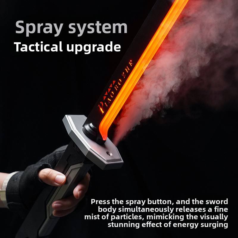 Spark Sword Multicolor Light Sabers Toy Flash Samurai Realistic Smoke