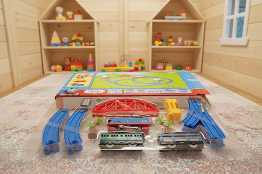 Electric Train Track Toy Set for Kids – Battery Operated Tomas Train with Track & Bridge