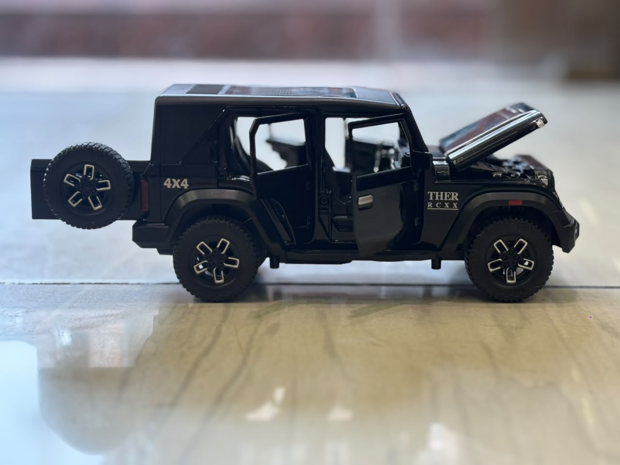 RC Thar Toy Car for Kids – Remote Control Die Cast SUV with Lights & Openable Doors