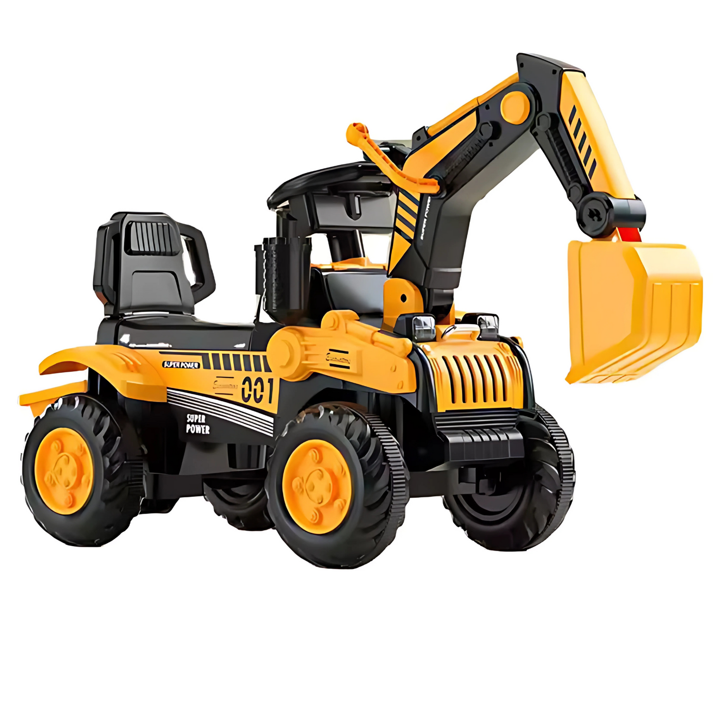 JCB Rider 2025 electric kids car in bright colors, perfect for independent play and motor skill development.