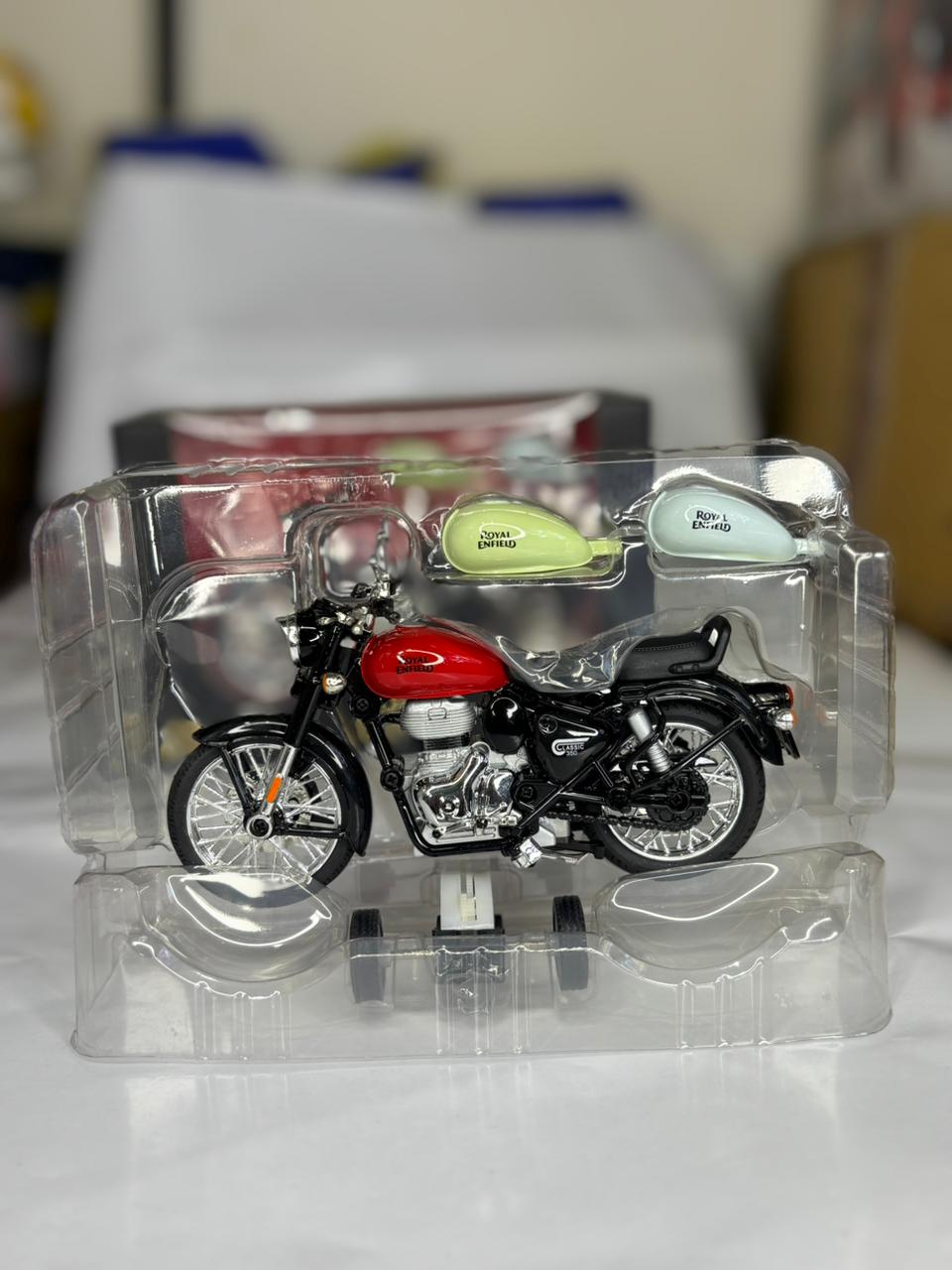 Mini Royal Enfield Bullet Die-Cast Bike Toy