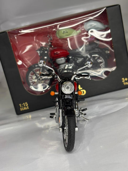 Mini Royal Enfield Bullet Die-Cast Bike Toy