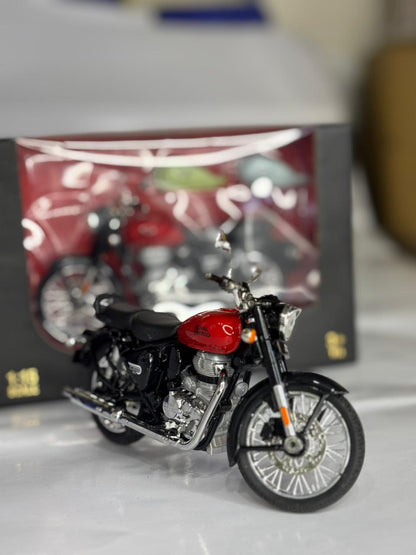 Mini Royal Enfield Bullet Die-Cast Bike Toy