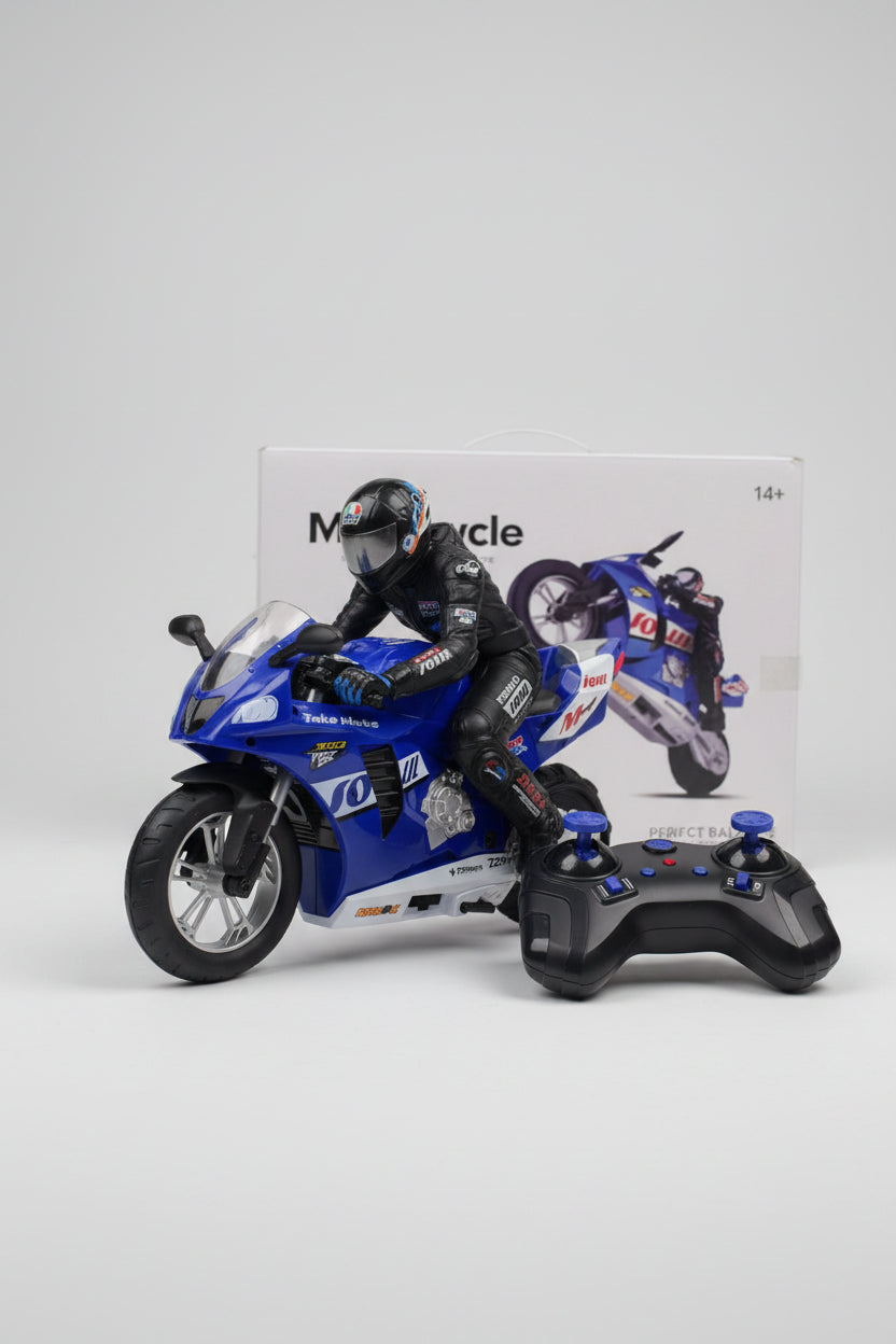 RC Stunt Drift Motorcycle with 6-Axis Gyroscope | 360° Flip & One-Wheel Balance | Remote Control Bike