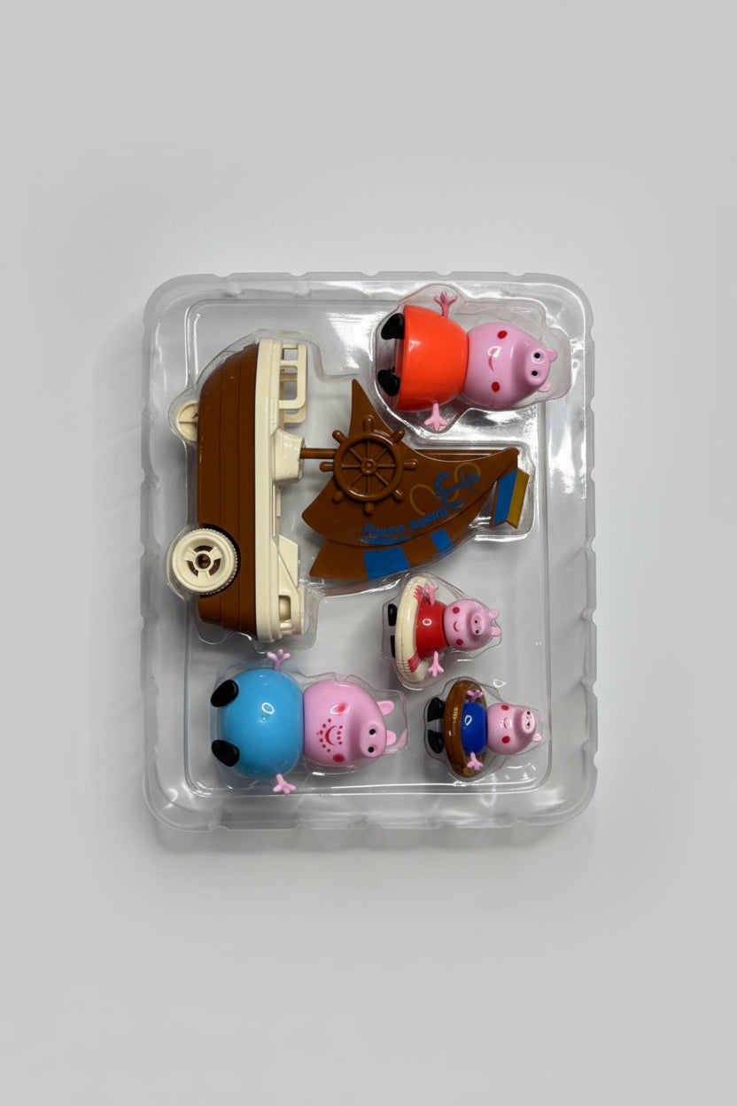 Peppa Pig Family Boat Adventure Toy Set