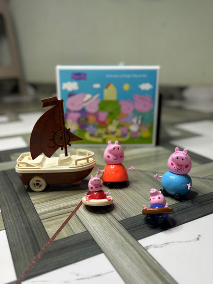 Peppa Pig Family Boat Adventure Toy Set