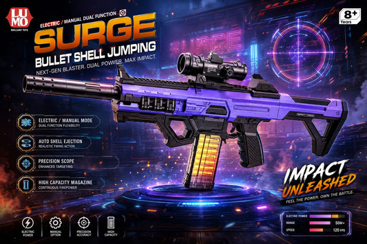 Kids Electric Blaster Gun Toy with Shell Ejection