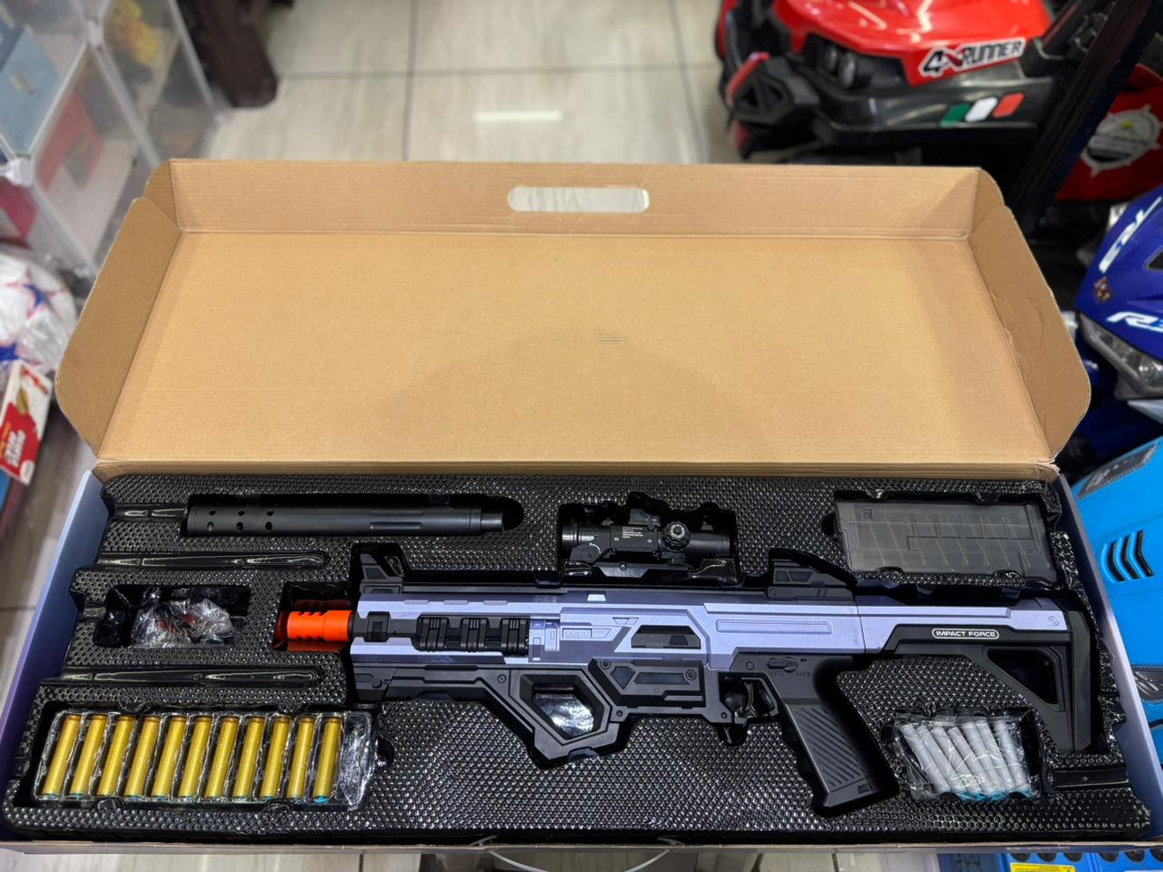 Kids Electric Blaster Gun Toy with Shell Ejection