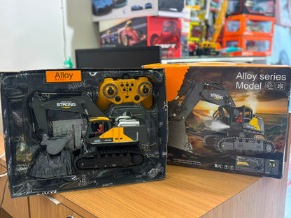 Remote Control Excavator Toy for Kids – Alloy Construction Digger with Lights & Sound