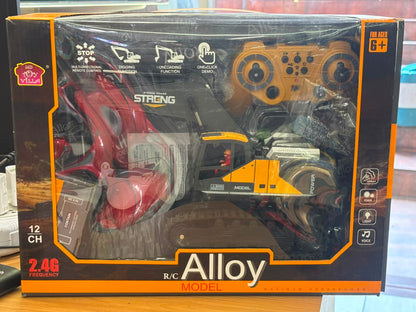 Remote Control Excavator Toy for Kids – Alloy Construction Digger with Lights & Sound