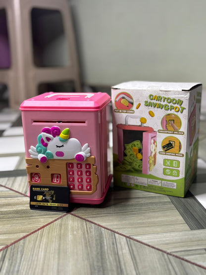 Cartoon Unicorn Money Saving Bank for Kids