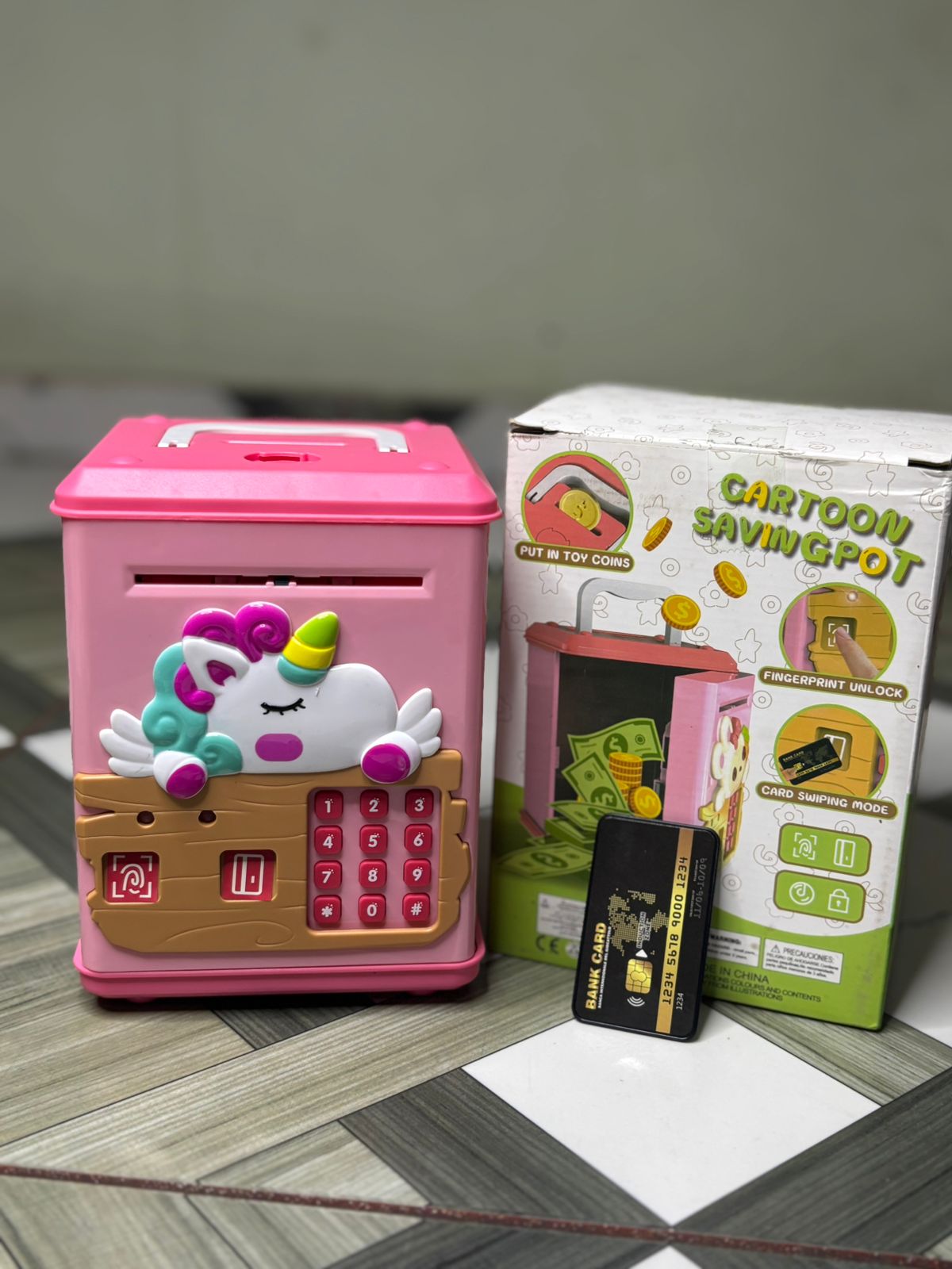 Cartoon Unicorn Money Saving Bank for Kids
