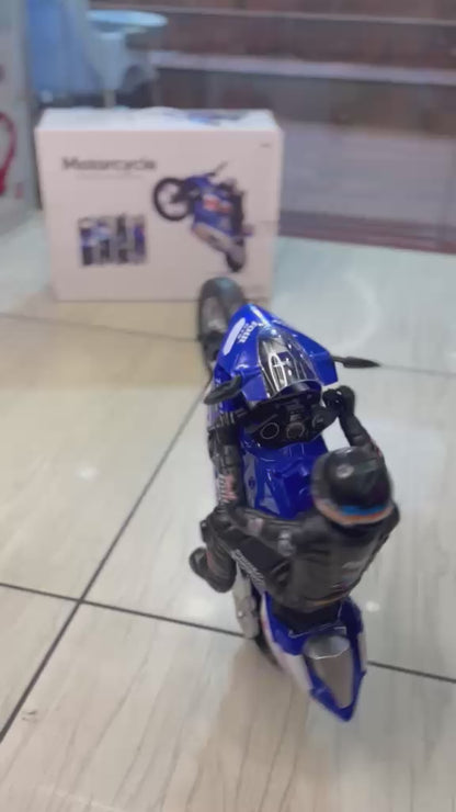 RC Stunt Drift Motorcycle with 6-Axis Gyroscope | 360° Flip & One-Wheel Balance | Remote Control Bike