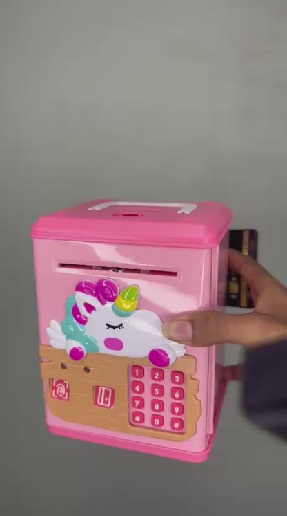 Cartoon Unicorn Money Saving Bank for Kids