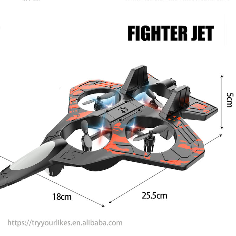 Remote Control Airplane RC Fighter Jet with LED Lights