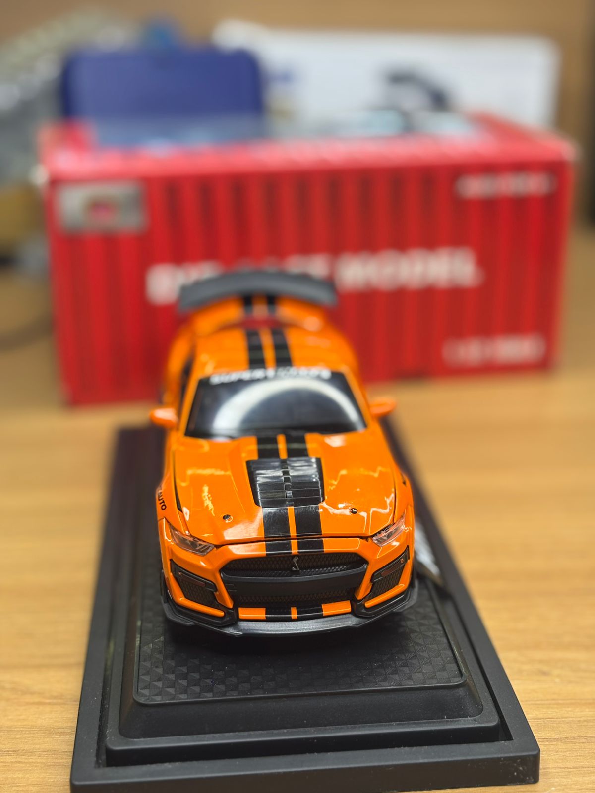 Die-Cast Sports Car Model – Metal Body with Light, Sound & Openable Doors